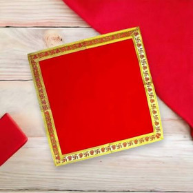 Ae Swastik Pooja Chowki Cloth 1Pc