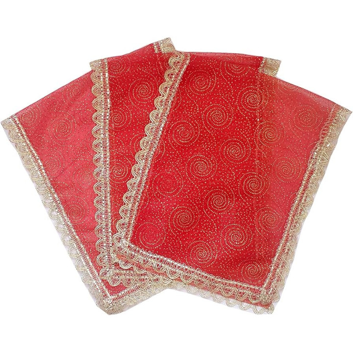 AE Small Red Chunri Cloth, 1 pc x 12