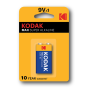 Kodak Max Alkaline 9V Battery 1Pkt