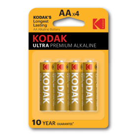 Kodak Ultra Premium Alkaline 4 Pc Aa Battery 1Pkt