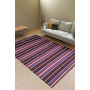 Burhan 5X7 Cotton Coloured Striped Carpet 1Pc