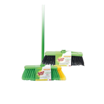 Scotch Brite Twister Indoor + Outdoor Broom With Stick 1Set