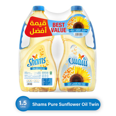 Shams Sunflower Oil 1.5L X 2