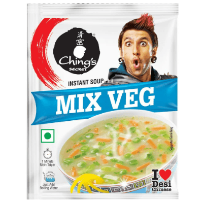 Chings Mix Veg Cook-Up Soup Pkt 55G. Indian