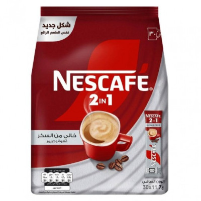 Nescafe Classic 2In1 Sugar Free Coffee 11.7G X 30