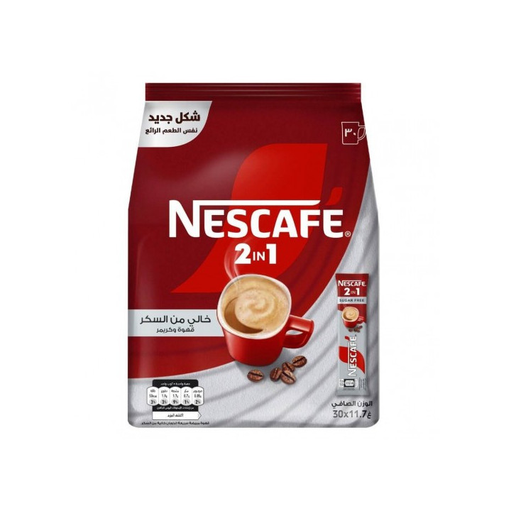 Nescafé Classic 2-in-1 Sugar Free Coffee, 11.7 g x 30