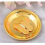 Ae Big Paduka With Plate Gold / Copper 1Pc