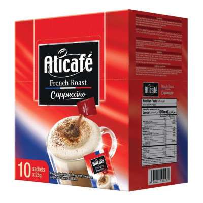 Alicafe French Roast Cappuccino Instant Coffee 25G X 10