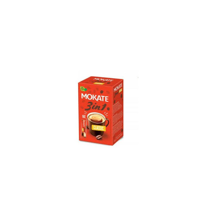 Mokate Classic 3-in-1 Coffee, 17 g × 16