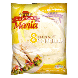ماريا الكانتينا 8 تورتيلا ناعمة بلا أذواق 320 جرام