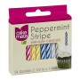 Peppermint Stripe Birthday Candle 24P