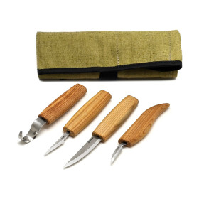 Burhan Wood Carving Knife Set 4P