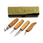 Burhan Wood Carving Knife Set 4P