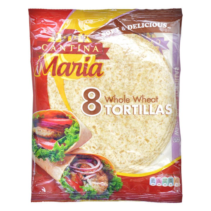Cantina Maria Whole Wheat Soft Tortillas, 8 pcs, 320 g
