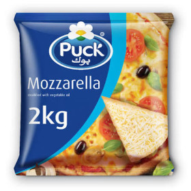 Puck Mozzarella Shredded Cheese 2Kg