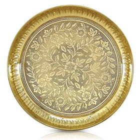 Ae Brass Pooja Plate 1Pc