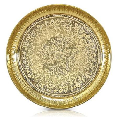 Ae Brass Pooja Plate 1Pc