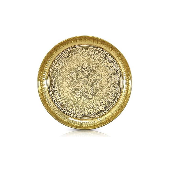 AE Brass Pooja Plate, 1 pc