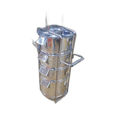 Burhan 12X4 Ss Tiffin Jumbo 1Pcs