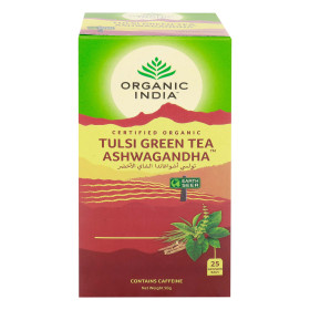 Organic India Ashwagandha Organic Tulsi Green Tea Bag 25B