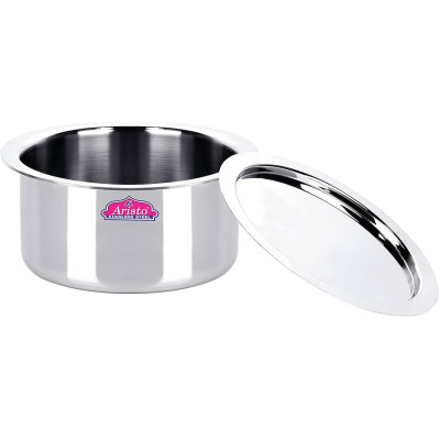 Aristo No. 22Cm Ss Triply Tope With Cover 1Pcs