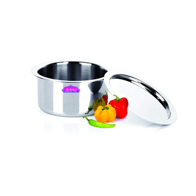 Aristo No. 24Cm Ss Triply Tope With Cover 1Pcs