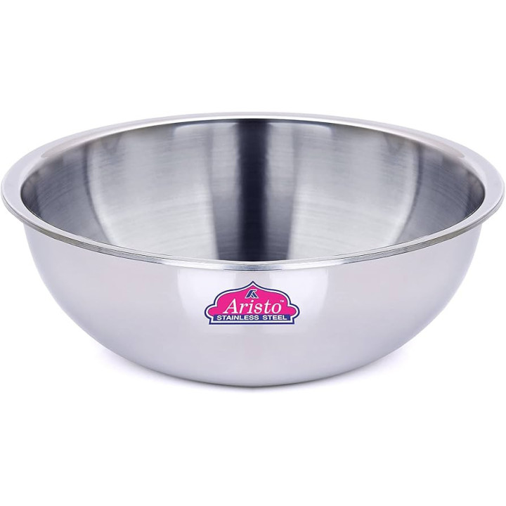 Aristo Stainless Steel Triply Tasla Bowl with Lid 30 cm, 1 pc