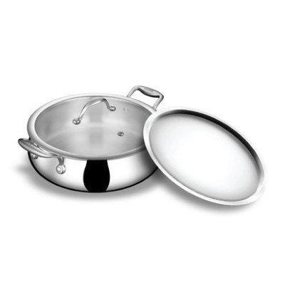 Burhan 2L Ss Triply Handi With Lid 1Pcs