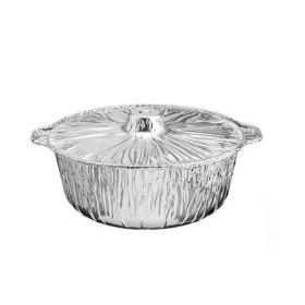 Fotouh Small Aluminium Foil Pot With Lid 5Pc