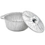 Fotouh Medium Aluminium Foil Pot With Lid 4Pc