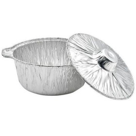 Fotouh Medium Aluminium Foil Pot With Lid 4Pc