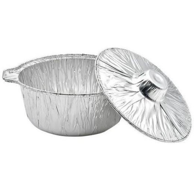 Fotouh Medium Aluminium Foil Pot With Lid 4Pc