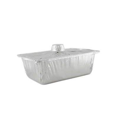 Fotouh Large Aluminium Foil Pot With Lid 3Pc
