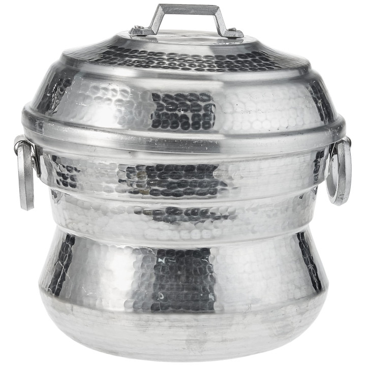 Burhan Round Aluminium Idli Pot No. 024, 1 pc