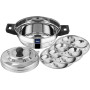 Burhan 03 Plates Ss Idli Cooker 1Pcs