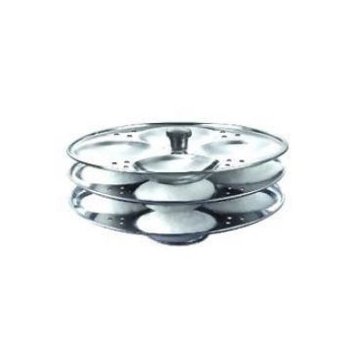 Burhan Stainless Steel Idli Stand, 3 Plates, 1 pc