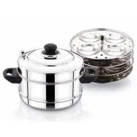 Burhan 04 Plates Ss Idli Cooker 1Pcs