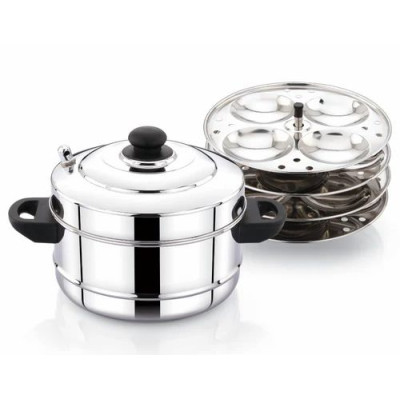Burhan 04 Plates Ss Idli Cooker 1Pcs