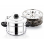 Burhan 04 Plates Ss Idli Cooker 1Pcs