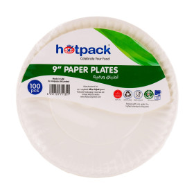 Hot Pack No. 9 In Paper Plate 100Pc