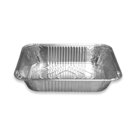 Natmed No. 83185 Rect Aluminium Container With Lid 10Pcs