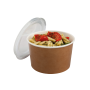 Natmed 32Oz Kraft Multi-Food Pot And Pet Lid 5Pcs