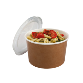 Natmed 32Oz Kraft Multi-Food Pot And Pet Lid 5Pcs