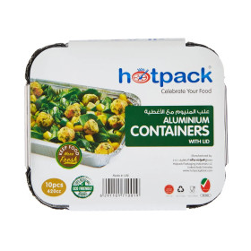 Hotpack 8342-10Pcs Aluminium Container 1Pkt