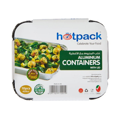 Hotpack 8342-10Pcs Aluminium Container 1Pkt