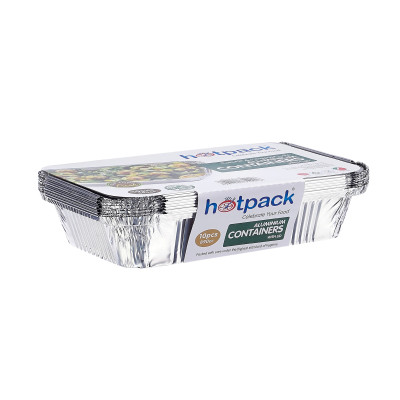 Hotpack 8389-10Pcs Aluminium Container 1Pkt