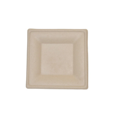 Natmed No. P721sqpl 16Cm Compostable Sqr Plate 12Pcs