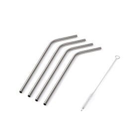 Vabit Aluminium Drinking Straws 4Pc