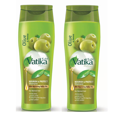 Dabur Vatika Twin Pack Henna Shampoo 400Ml