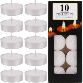 Sina Round Color 10 Tea Light Candles 1Pkt